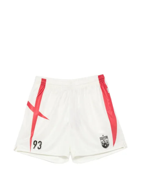 Represent Spike logo-patch panelled shorts White MLM10132772
