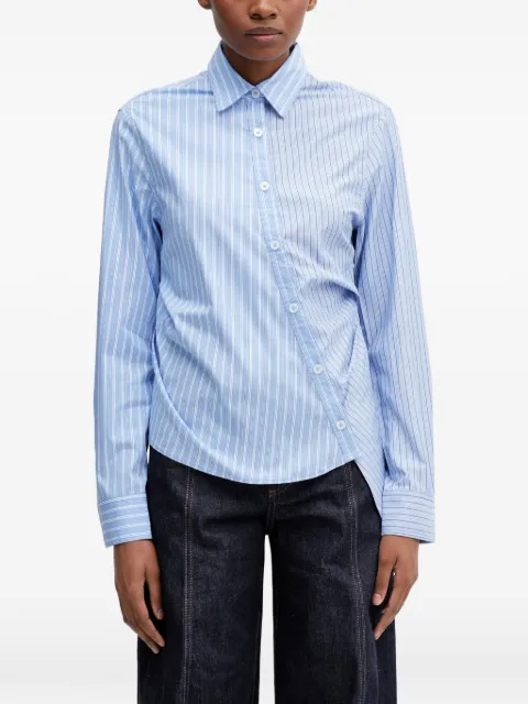 Andersson Bell Breeze asymmetric striped shirt Blue ATB1515W