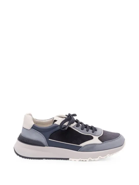 Brunello Cucinelli panelled leather sneakers Blue MZUSNEO355CVV29