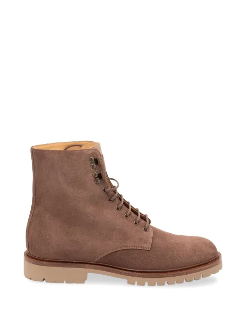 Brunello Cucinelli lace-up suede boots Brown MZUSORR675CEY57
