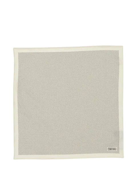 TOM FORD polka-dot silk pocket square Neutrals SPR001S0214