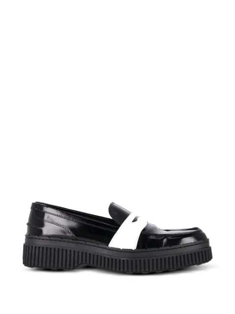 Tod's Vintage platform Penny loafers Black NAPPUGBSH362921W