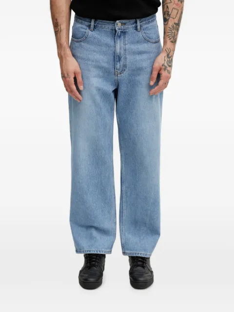 Ader Error logo-patch straight-leg jeans Blue BO42FYJE0101SB