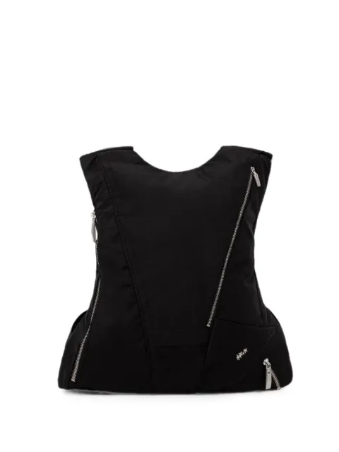 Ader Error multi-zip backpack Black BN01FWBA0205