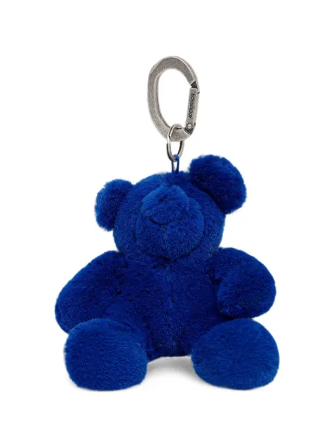 Ader Error bear-motif faux-fur keyring Blue BM11FYGS1201
