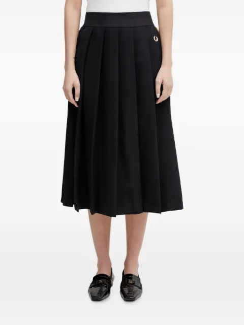 Fred Perry pleated midi skirt Black E2107