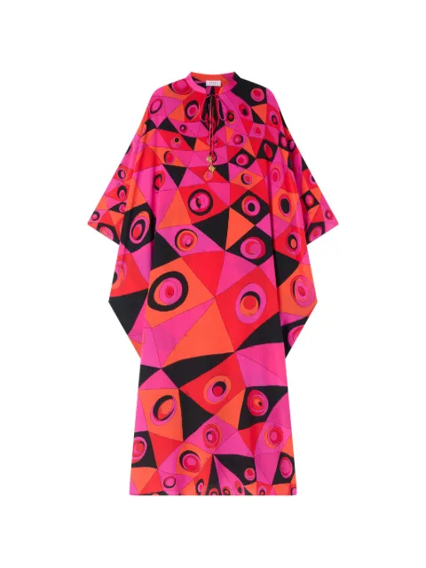 PUCCI Occhi-print silk kaftan Pink 6HRL756H723