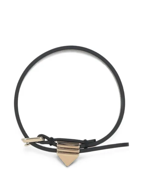 Valentino Garavani Rockstud leather bracelet Black WJ0BD7IJX