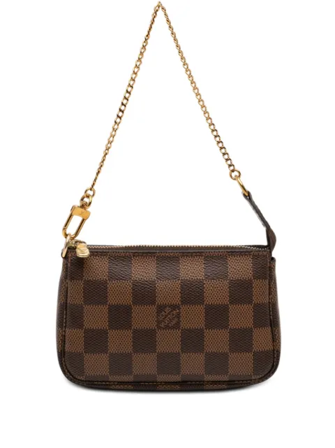 Louis Vuitton Pre-Owned 2018 Damier Ebene Mini Pochette Accessoires handbag Brown JOET8G4ENRAMTBGC