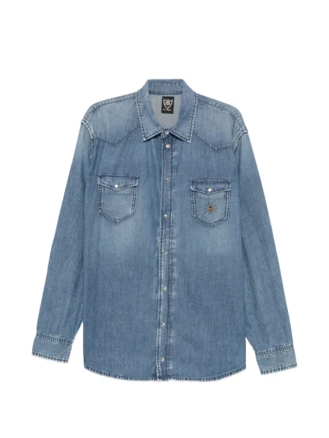Htc Los Angeles embellished western-yoke shirt Blue 26SNCCM001