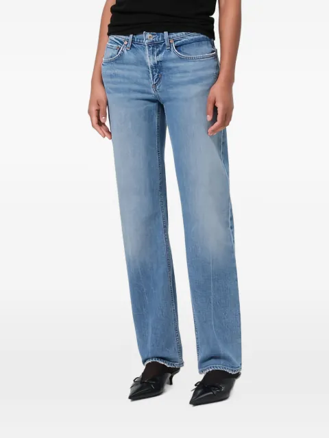 AGOLDE Low Rise Slim faded-effect jeans Blue A263B1858KINDLE