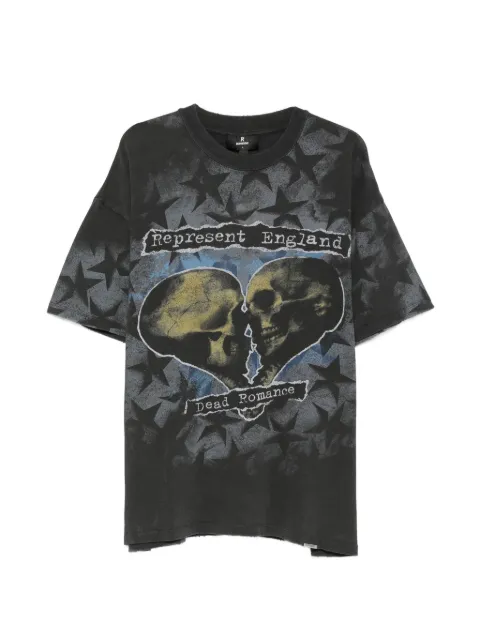 Represent Romance graphic-print star-pattern cotton T-shirt Black MLM10119006