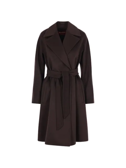 Max Mara Ravenna belted notch-lapels coat Brown 2626016081