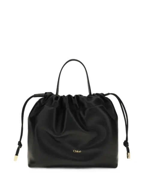 Chloé Small Icons chain-link bucket bag Black CH26UP789R12