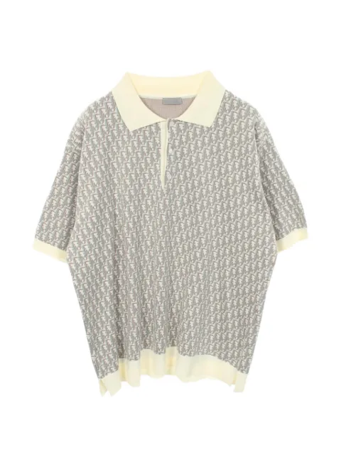 Christian Dior Pre-Owned Oblique polo shirt Neutrals 1074876