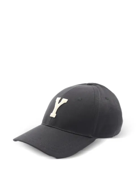 Saint Laurent Pre-Owned Y Varsity cap Black 1075453