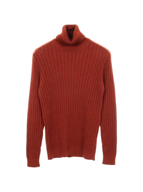 Gucci Pre-Owned 2010s ribbed turtleneck sweater Brown 1070680