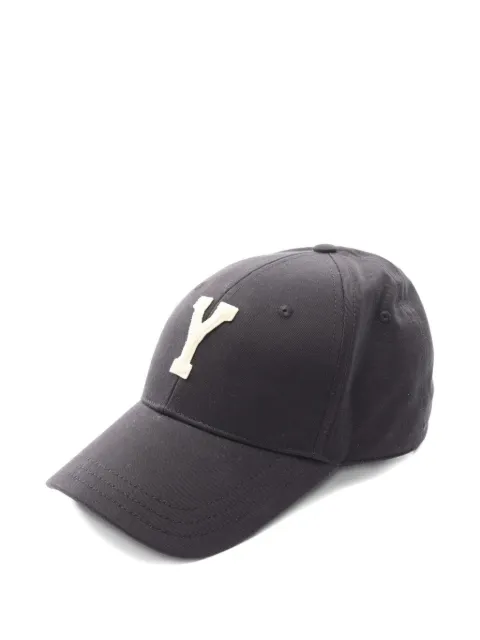 Saint Laurent Pre-Owned Y Varsity cap Black 1075452