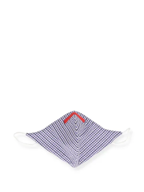 Isaia check-pattern face mask White MASK21KM26602