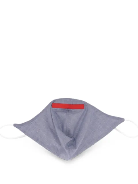 Isaia Prince of Wales check face mask Blue MASK21KM40903