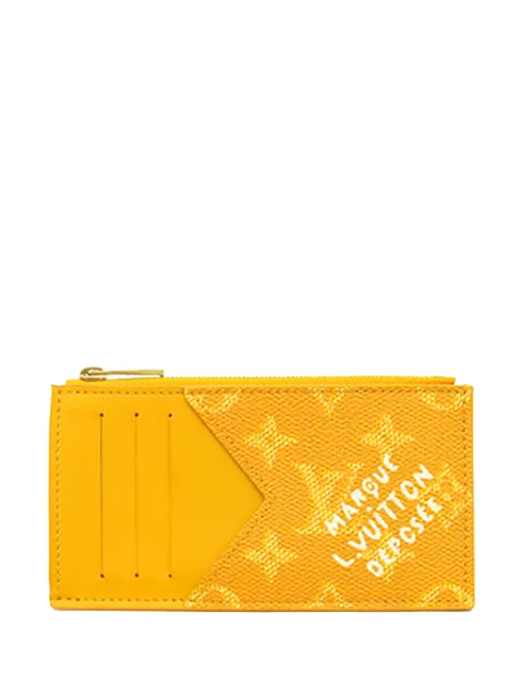 Louis Vuitton Pre-Owned 2021-2026 Monogram Heritage Coin card holder Yellow N4U1N43WT0B3EGVN