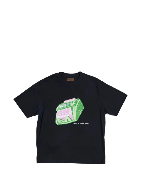 BIRTH OF ROYAL CHILD graphic-print T-shirt Black BC25FWTE33