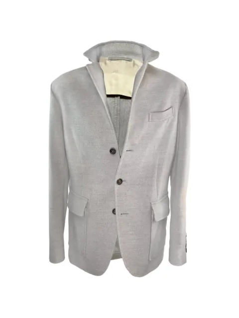 Eleventy button-front cashmere coat Grey L75GIAL05TES0H111