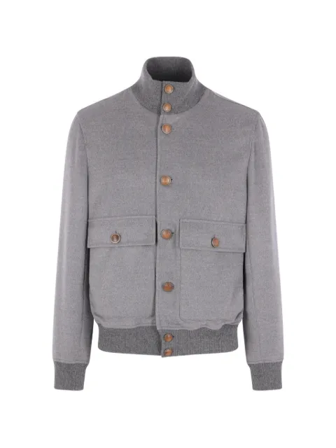 Brunello Cucinelli button-up wool jacket Grey MV4676559C002