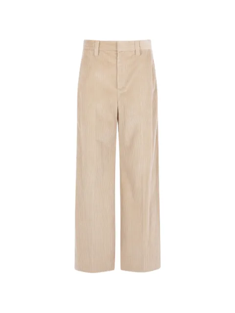Brunello Cucinelli corduroy Monili-embellished trousers Neutrals MA180P8724C9931