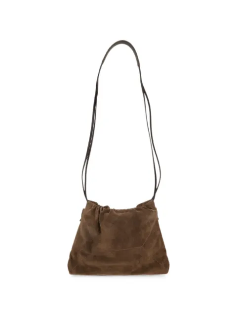 Brunello Cucinelli suede drawstring shoulder bag Brown MBDLD2808C9773