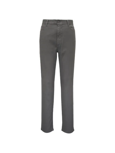 Zegna logo-patch trousers Brown UHP16A3CITYN07