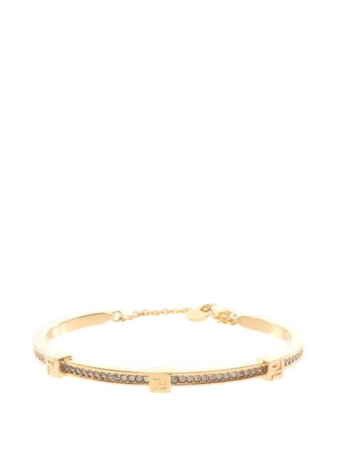 Fendi Pre-Owned Forever rhinestone bracelet Gold 1075412