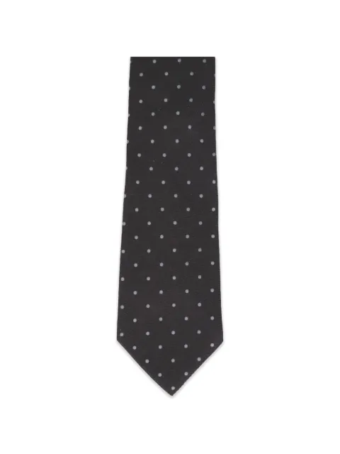 TOM FORD polka-dot tie Grey STN001SPS046