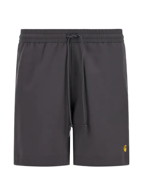 Carhartt WIP Chase logo-embroidered swim shorts Grey I035062