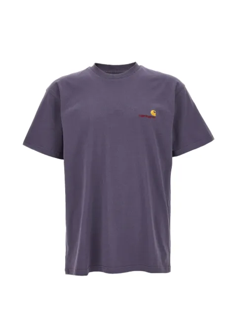 Carhartt WIP American Script logo-embroidered T-shirt Purple I0299563RIXX