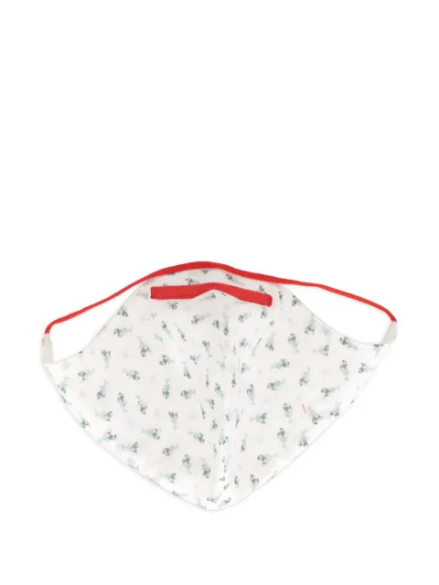 Isaia patterned face mask White MASK20C665502