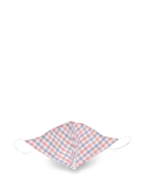 Isaia check-pattern face mask White MASK21C650501