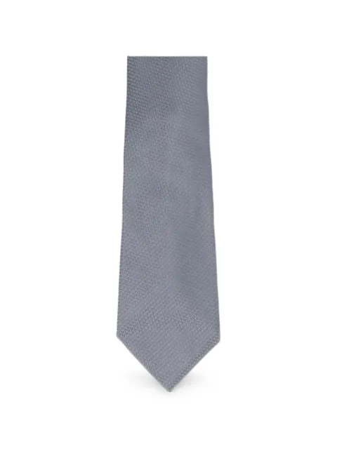 TOM FORD textured tie Silver STN001SPS58IG613
