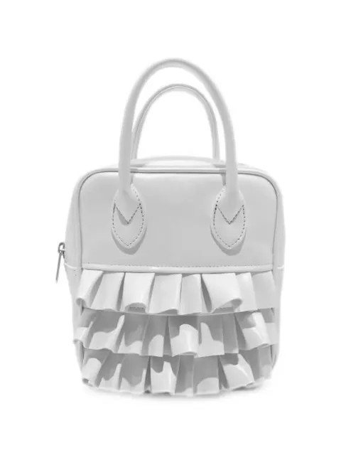 Comme Des Garçons Girl frill-trimmed tote bag White NZK2020512