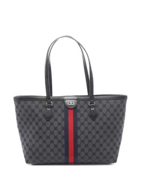 Balenciaga Pre-Owned x GUCCI The Hacker Project BB Monogram tote bag Grey 1075706