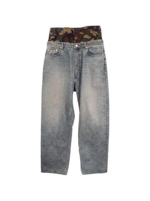 Balenciaga Pre-Owned 2000s camouflage layered jeans Blue 1074608