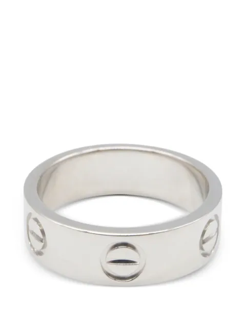 Cartier 2010s Love screw-motif ring Silver 1074227H50553