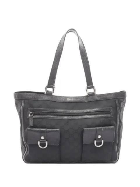 Gucci Pre-Owned 2000s Abby patterned tote bag Black 1073409