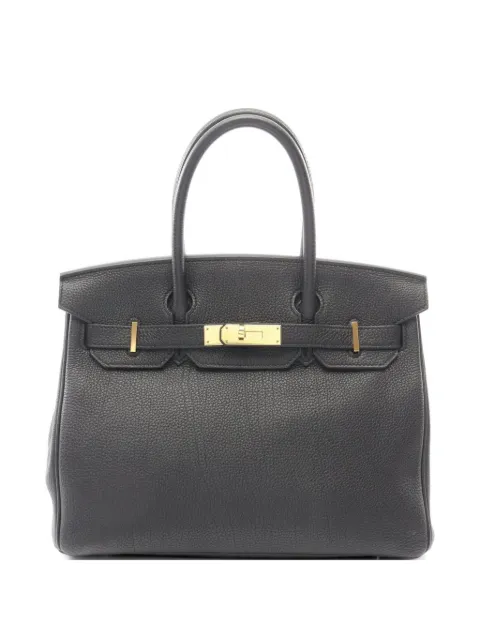 Hermès Pre-Owned 2017 Birkin 30 Togo tote bag Black 1074438A