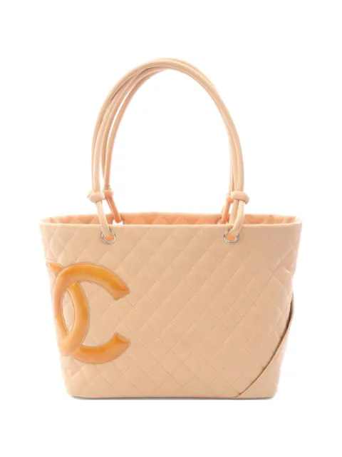 CHANEL Pre-Owned 2005-2006 Cambon line tote bag Neutrals 107664710324559