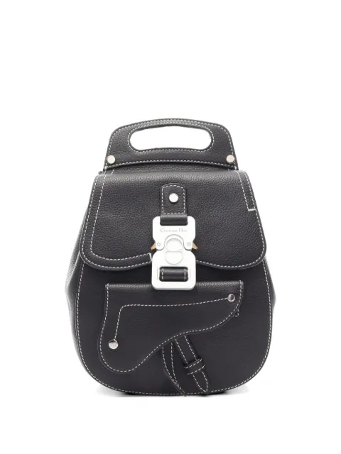 Christian Dior Pre-Owned 2010s Gallop Saddle pocket backpack Black 1075236
