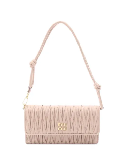 Miu Miu Pre-Owned 2020s matelassé leather mini bag Pink 1075415