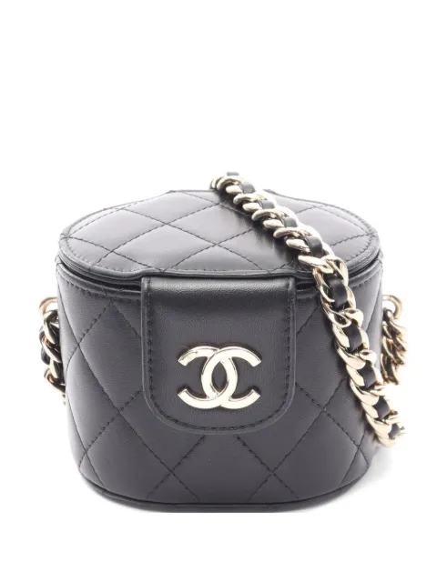 CHANEL Pre-Owned 2021-2022 mini Vanity cross body bag Black 107480031844020