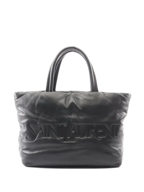 Saint Laurent Pre-Owned 2010s Puffer tote bag Black 1075229