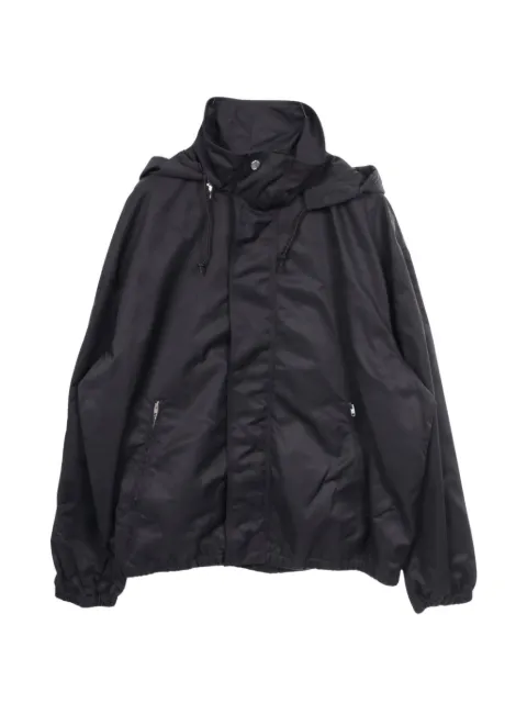 Celine Pre-Owned Triomphe logo windbreaker jacket Black 1075533